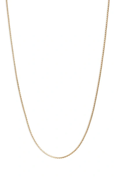 Bony Levy Liora 14k Gold Box Chain Necklace In 14k Yellow Gold