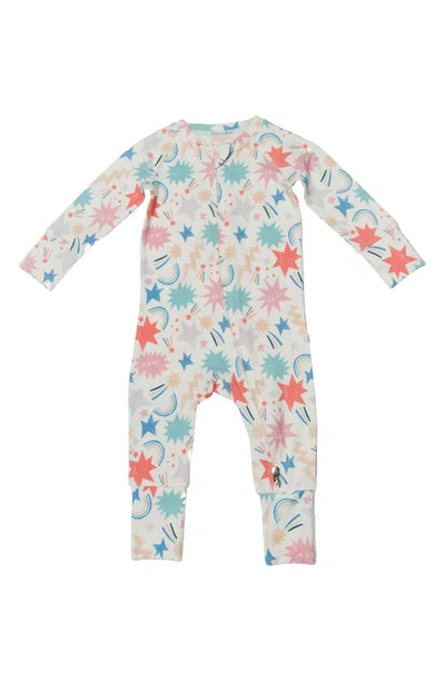 Loulou Lollipop Babies' Print Convertible Footie Pajamas In White/ Multi