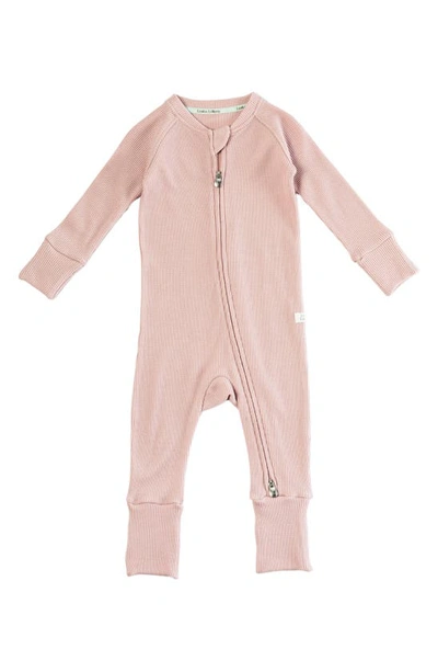 Loulou Lollipop Babies' Waffle Knit Pajamas In Pink