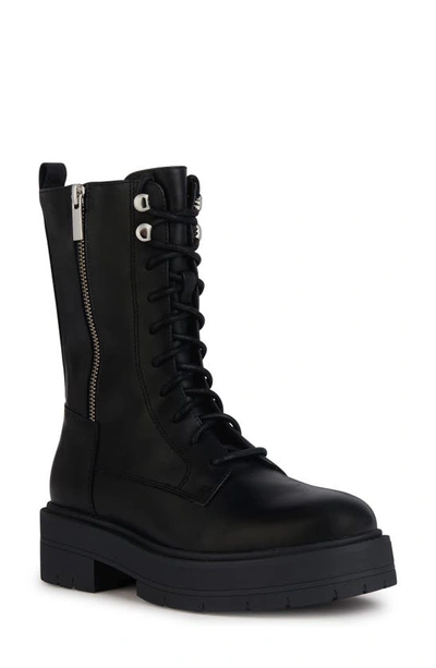Geox Spherica Lace-up Boot In Black