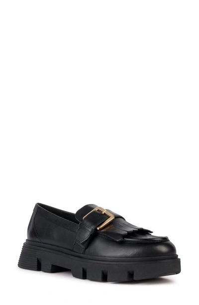 Geox Vilde Platform Loafer In Black