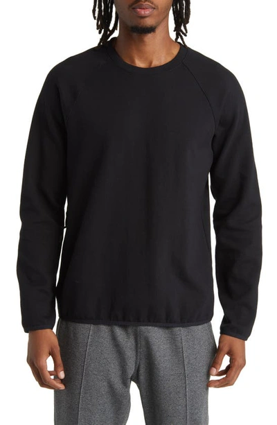 Zella Powertek Crewneck Sweatshirt In Black
