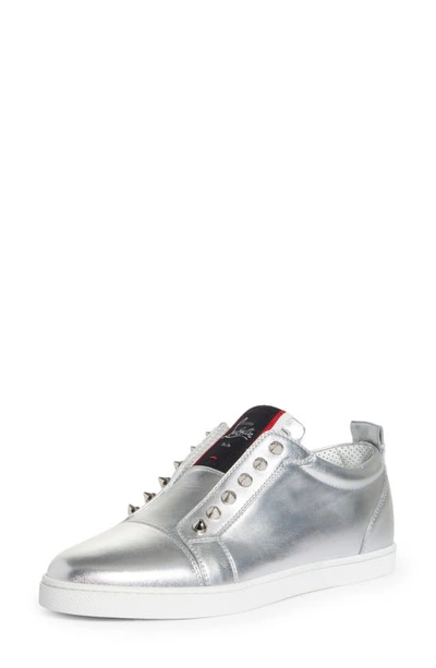 Christian Louboutin Vontade Sneaker In Sv20 Silver