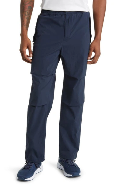 Zella Rush Water Resistant Stretch Nylon Pants In Navy Eclipse