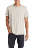 Frame Logo Cotton T-shirt In Oatmeal