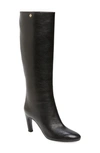 Tory Burch Logo Tall Boot In Perfect Black