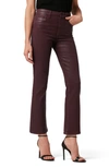 Joe's The Callie Coated High Waist Ankle Bootcut Jeans In Rum Raisin