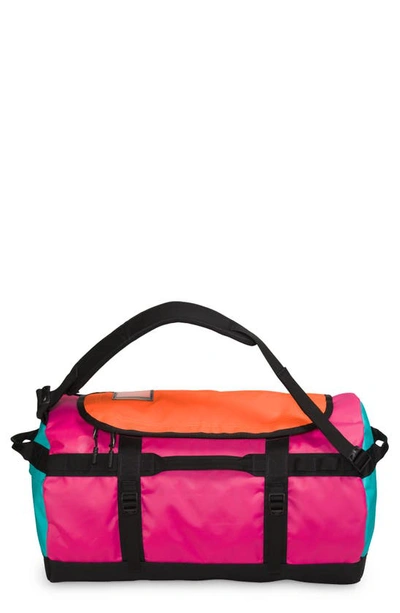 The North Face Base Camp Water Resistant Duffle In Mr. Pink/ Apres Blue/  Orange | ModeSens