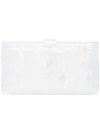 Edie Parker Lara Solid Clutch - White