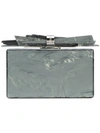 Edie Parker Wolf Clutch - Grey