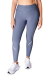 Sweaty Betty Zero Gravity Illuminate Running Leggings In Endless Blue