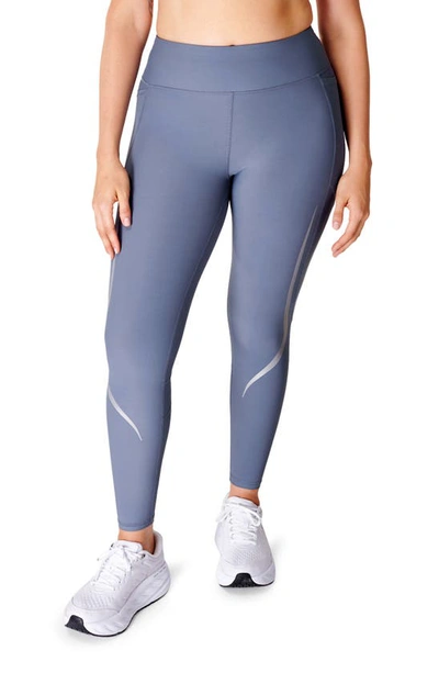 Sweaty Betty Zero Gravity Illuminate Running Leggings In Endless Blue