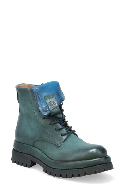 As98 Dillie Lug Sole Bootie In Teal