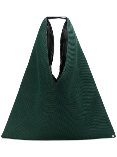 Mm6 Maison Margiela Triangle Handle Tote Bag - Green