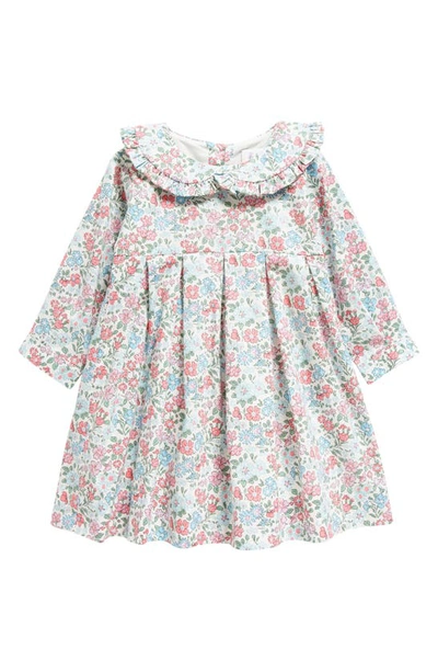 Rachel Riley Babies' Floral Cotton Dress In Blue