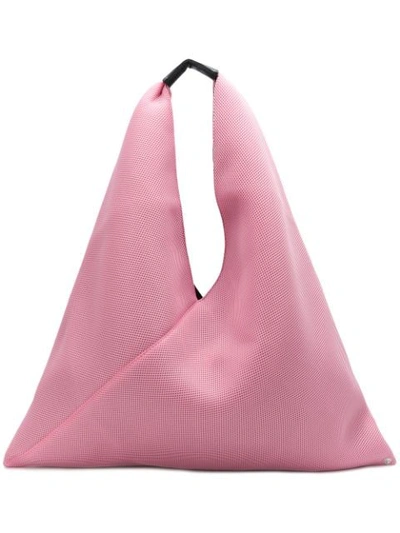 Mm6 Maison Margiela Triangle Handle Tote Bag - Pink In Pink