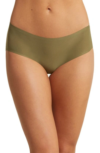 Chantelle Lingerie Soft Stretch Seamless Hipster Panties In Army Khaki-wq