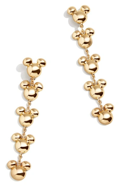 Baublebar X Disney Domed Mickey Drop Earrings In Gold