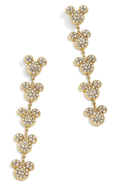 Baublebar X Disney Domed Mickey Drop Earrings In Gold-tone