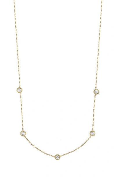 Bony Levy Monaco Diamond Station Necklace In 18k Yellow Gold