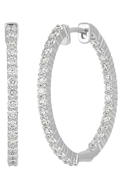 Bony Levy Audrey Diamond Inside Out Hoop Earrings In 18k White Gold