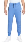 Nike Tech Fleece Joggers In Blue/black