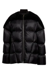 Rick Owens Zip-up Padded Coat In Black