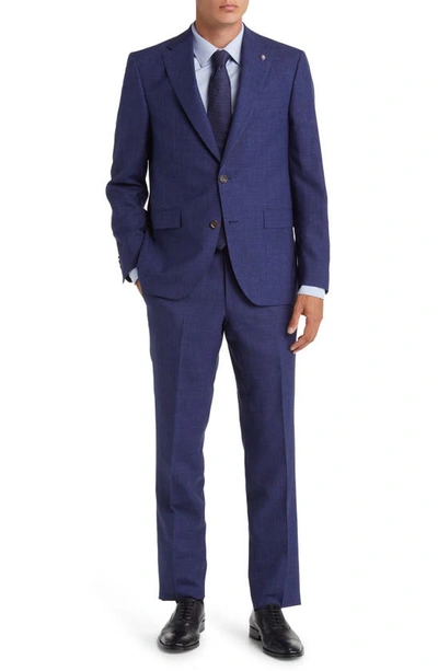 Jack Victor Espirit Wool Blend Suit In Medium Blue