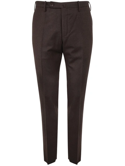 Incotex Flannel Classic Trousers Clothing In Chestnut