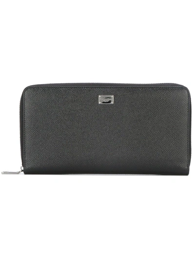 Dolce & Gabbana Dauphine Leather Long Wallet