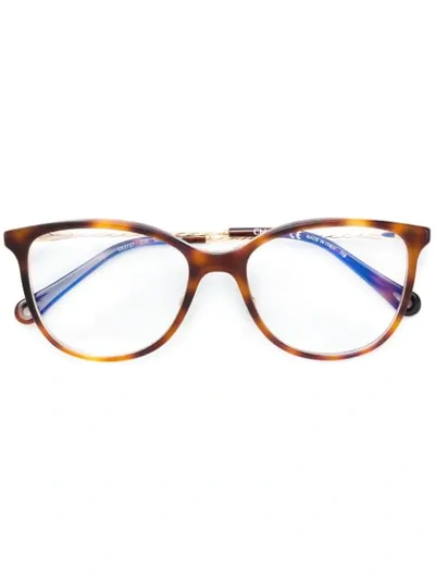 Chloé Rounded Square Eyeglasses In Brown