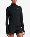 Nike Women?s Go La 10k Exclusive Dry Element Half-zip Running Shirt, Black