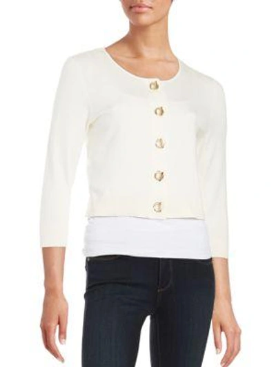 Calvin Klein Knit Toggle Cardigan In Winter