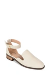 Journee Collection Journee Loreta Ankle Buckle Flat In Ivory