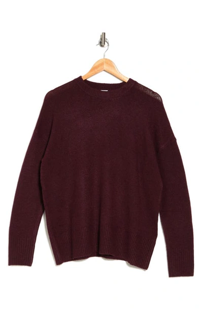 Melrose And Market Long Sleeve Sweater In Burgundy London