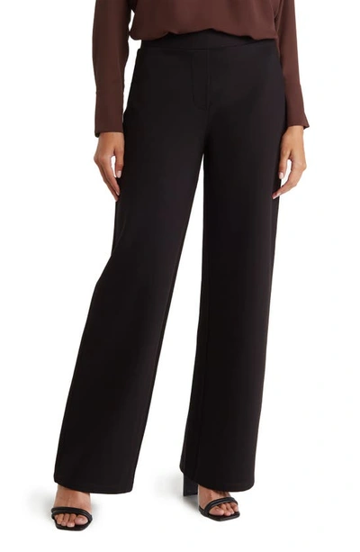 By Design Kim Wide Leg Pull-on Pants In Black