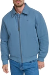 Dockers Microtwill Bomber Jacket In Blue