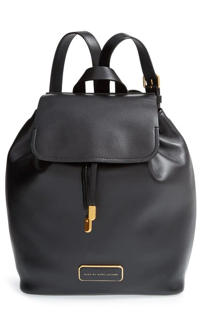 Marc Jacobs Marc By  'ligero' Leather Backpack In Black