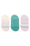 Stance Absolute Assorted 3-pack No-show Socks In Turquoise/ Pink/ Lavender