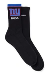 Hugo Boss Boss X Nfl Two-pack Of Cotton Short Socks In Black