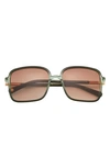 Ted Baker 56mm Gradient Square Sunglasses In Green