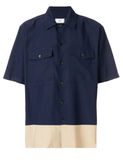 Ami Alexandre Mattiussi Chest-pocket Shirt In Blue