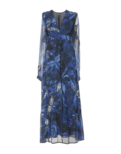 Just Cavalli Long Dresses In Blue