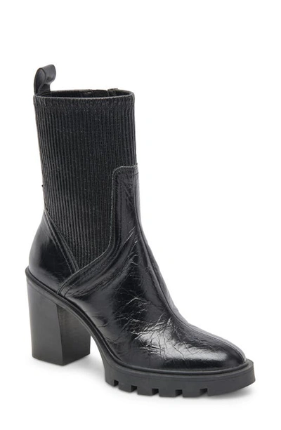 Dolce Vita Marni H2o Waterproof Bootie In Midnight Crinkle