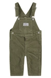 Levi's Babies' Stretch Cotton Corduroy Overalls In Olivine