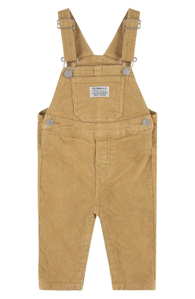 Levi's Babies' Stretch Cotton Corduroy Overalls In Lark