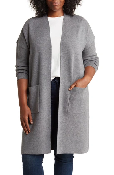 By Design Mel Pocket Cardigan In Charcoal Heather