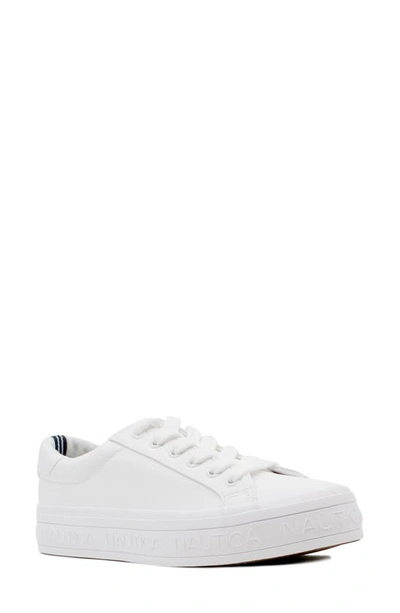 Nautica Nal-aelisa Sneaker In White/ Black