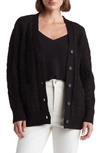 By Design Ingrid Cable Knit Cardigan In Black