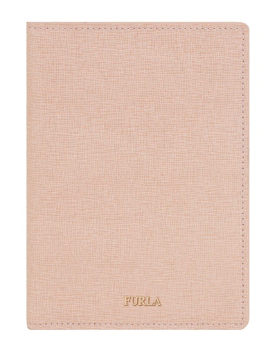 Furla Document Holder In Pale Pink